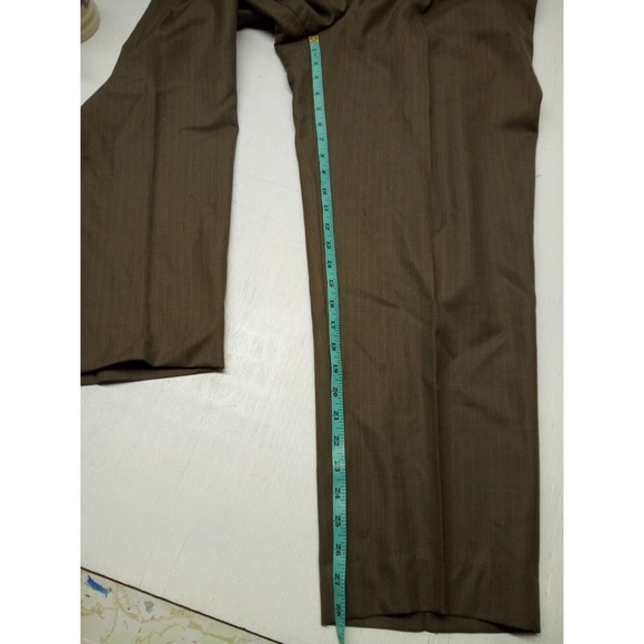 Jacques Bellini Suit Size 42 wool blend Light Brown Pants Size - Picture 3 of 9
